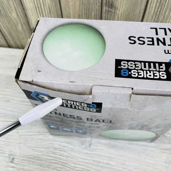 Series8 Fitness Ball 55 cm Yoga Exercise Ball –Anti-Burst Stability Core Workout - Picture 12 of 14